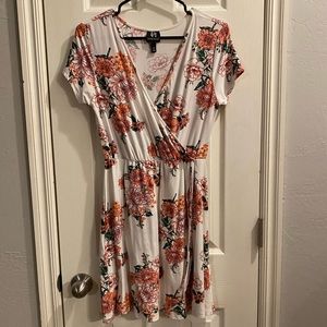Mock wrap dress